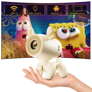 JY320 Mini Projector 1280*720 BT5.0 Android 13 Support 1080P for Kid Birthday Gift Cinema Outdoor Portable Proyector