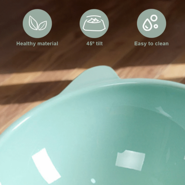 Tilted Cat Food Bowl Elevated Cat Bowl Ergonomic Cat Food Dish anti Vomiting Raised Cat Food Bowl Non Slip for Cats Dogs - Image 6