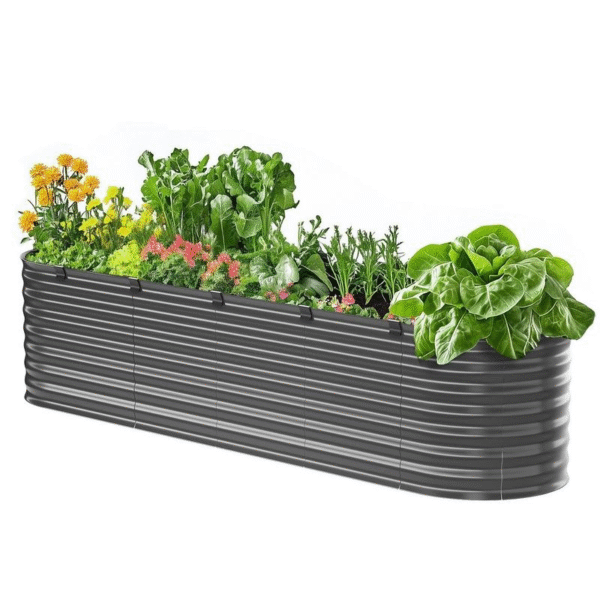 VEVOR Galvanized Raised Garden Bed 80" X 40" X 19" Metal Planter Box, Gray Steel for Growing Vegetables, Flowers, Flowers, Herbs, and Succulents Fathersdaygift - Image 23