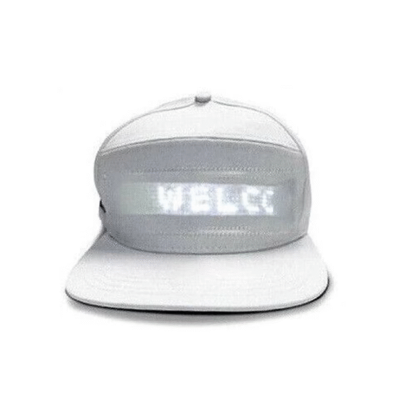 Unisex Baseball Cap USB Rechargeable Bluetooth APP Programmable LED Scrolling Message Display Board Hip Hop Street Snapback Hat - Image 9