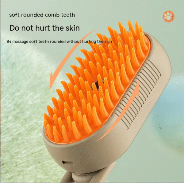 New Pet Spray Comb for Cats and Dogs Pet Electric Spray Hair Removal Comb One Key Spray Anti-Flying Massage Brush, Clean Massage - Image 5