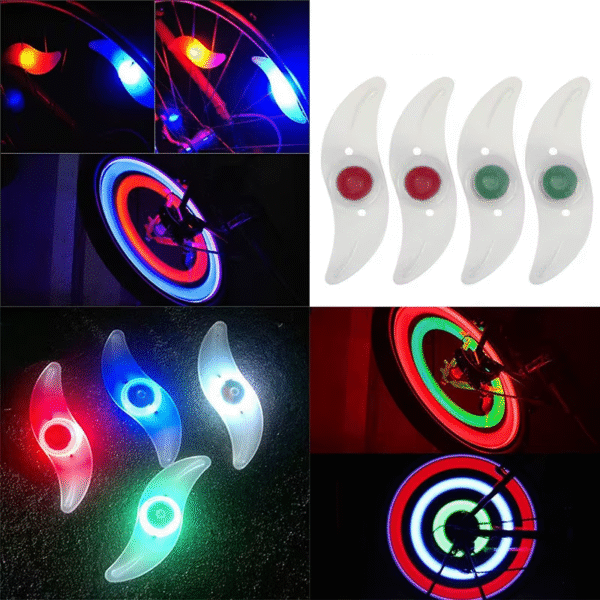 3 Lighting Mode LED Neon Bicycle Wheel Spoke Light Waterproof Color Bike Safety Warning Light Cycling Lamp Bicycle Accessories - Image 2