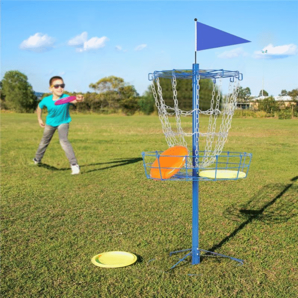 Yaheetech Portable Disc Golf Basket Target - 12-Chain, 25.2" Diameter, Lightweight & Easy to Assemble, Galvanized Steel, Portable Design - Image 8