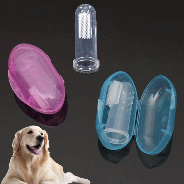 Hot Selling Soft Pet Finger Toothbrush Teddy Dog Brush Bad Breath Tartar Teeth Care Dog Cat Cleaning Supplies Soft Tooth Brush - Image 2