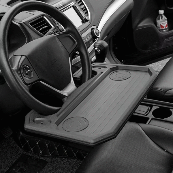 Premium Multifunctional Car Steering Wheel Tray Table - Versatile Portable Workstation & Snack Holder for On-The-Go Convenience - Image 2