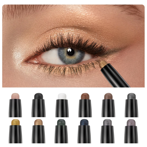 Pearlescent Silkworm Pen Waterproof Pencil Glitter Matte Nude Gold Eye Shadow Pen Pigment Cosmetics - Image 2