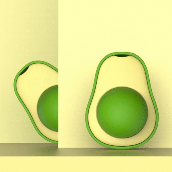 Cute Avocado Catnip Toys Cat Teeth Cleaning Toy Cat Supplies Catnip Mini Cat Treat Toys Interactive Pet Toys Pet Products Pet Avocado Ball Cute Funny Mint Cleaning Teeth Toy for Cat Supplies - Image 5