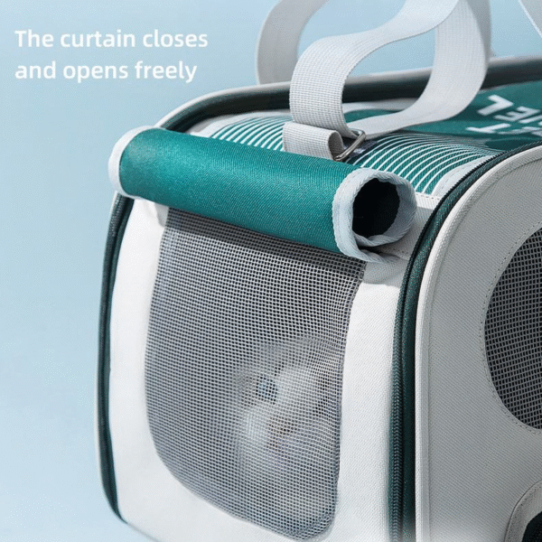 Airline Approved Pet Carrier with Shoulder Strap - Portable Travel Bag for Cats and Small Dogs - Image 6